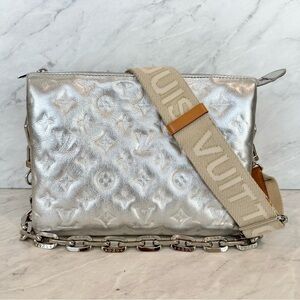 (SOLD) Louis Vuitton Coussin PM Silver